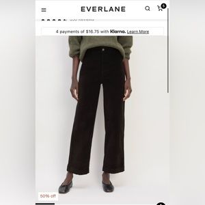 Everlane the Corduroy wide leg pant